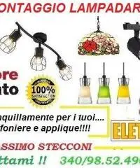 Montaggio lampadario Roma Torre Angela 20 euro Montaggio lampadario Roma Torre Angela 20 euro