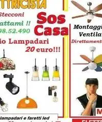Montaggio lampadario Roma Torre Angela 20 euro Montaggio lampadario Roma Torre Angela 20 euro