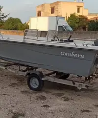 Barca motore carrello