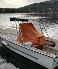 Barca con fuoribordo Barca con fuoribordo