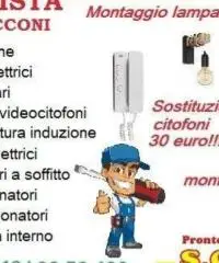 Montaggio lampadario Roma Talenti