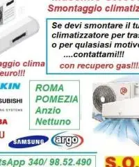 Smontaggio condizionatori Roma tiburtina