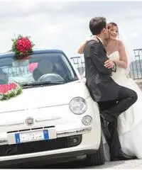 Noleggio fiat 500 (colore bianco perla) per cerimonie - Molise Noleggio fiat 500 (colore bianco perla) per cerimonie - Molise
