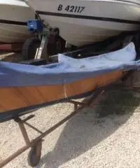 Canoa Cantieri Solcio in legno Canoa Cantieri Solcio in legno