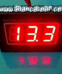 Voltmetro digitale led dc 15-120v waterproof Voltmetro digitale led dc 15-120v waterproof