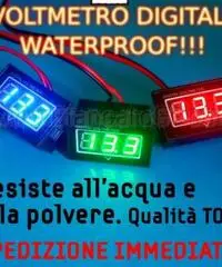 Voltmetro digitale led dc 15-120v waterproof Voltmetro digitale led dc 15-120v waterproof