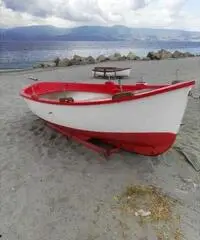 Gozzo Cefalo 4,20mt vetro resina carena legno prese 12v