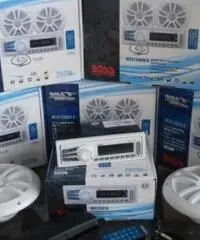 Kit autoradio con casse 180Watt nautico Kit autoradio con casse 180Watt nautico