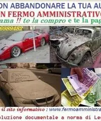 ACQUISTO CERCO AUTO IN FERMO AMMINISTRATIVO,per contanti