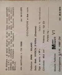 Ciclomotore SWM 1978