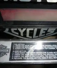 HARLEY-DAVIDSON HD ORIGINALE Abat-Jour + orologio + sveglia