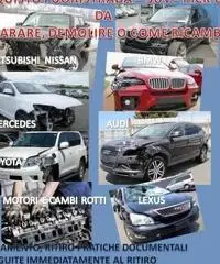 Auto sinistrate rotte incidentate acquisto velocemente Auto sinistrate rotte incidentate acquisto velocemente