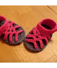 Scarpine neonato in cotone a mano Scarpine neonato in cotone a mano
