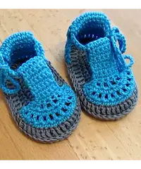 Scarpine neonato in cotone a mano Scarpine neonato in cotone a mano