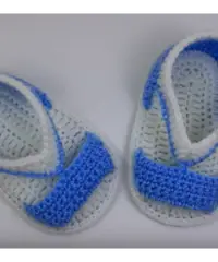Scarpine neonato in cotone a mano Scarpine neonato in cotone a mano