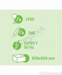 Lavastoviglie 26 lt. - Cesti 500x500 mm - Dosatori inclusi