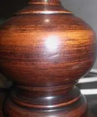 Lampada da tavolo in legno di epoca 900' - Biella