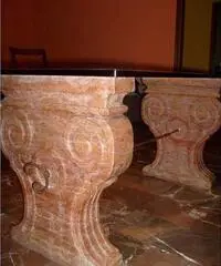 TAVOLO IN CRISTALLO/MARMO - Milano