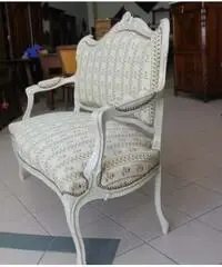 Divano Laccato provenzale Shabby chic epoca Liberty fine 80 - Viterbo