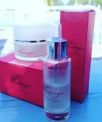 Venditrice cosmetica naturale