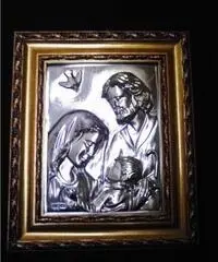 Quadro Sacra Famiglia in argento - Puglia Quadro Sacra Famiglia in argento - Puglia