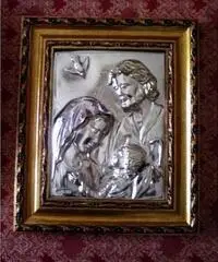 Quadro Sacra Famiglia in argento - Puglia Quadro Sacra Famiglia in argento - Puglia