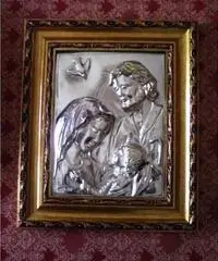 Quadro Sacra Famiglia in argento - Puglia Quadro Sacra Famiglia in argento - Puglia